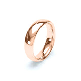 - Oval Profile Wedding Ring 18k Rose Gold Wedding Bands Lily Arkwright