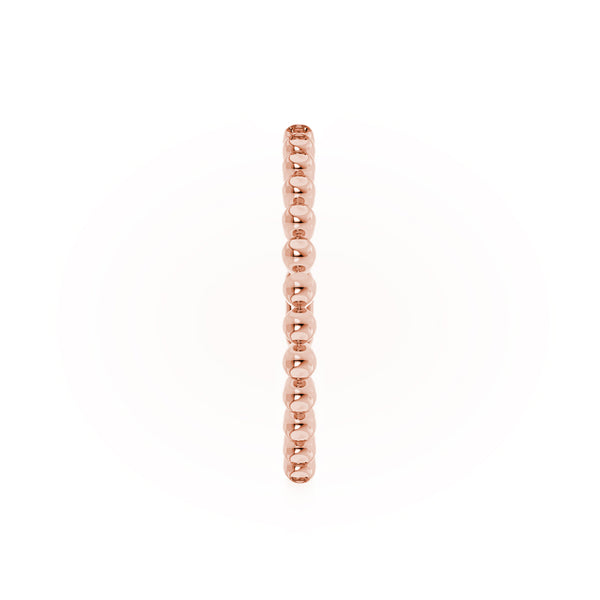 AUSHA - Bubble & Bead Stacking Eternity Band 18k Rose Gold Lily Arkwright