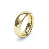 - Oval Profile Wedding Ring 9k Yellow Gold Wedding Bands Lily Arkwright