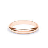 - D Shape Wedding Ring 9k Rose Gold Wedding Bands Lily Arkwright