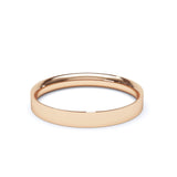 - Flat Court Profile Plain Wedding Ring 9k Rose Gold Wedding Bands Lily Arkwright
