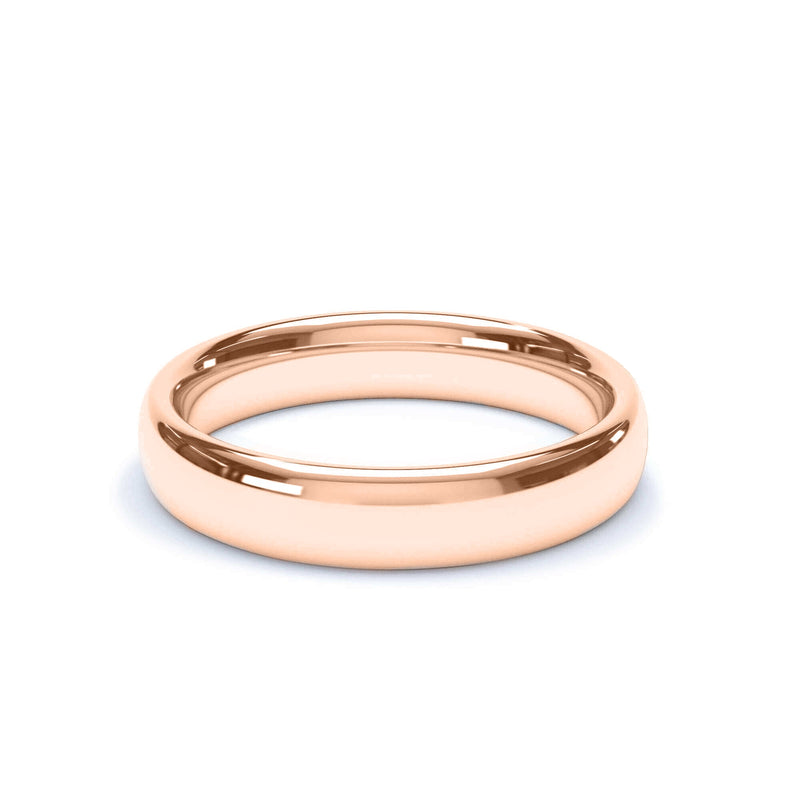 - Regular Court Profile Wedding Ring 18k Rose Gold Wedding Bands Lily Arkwright
