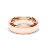 - Oval Profile Wedding Ring 18k Rose Gold Wedding Bands Lily Arkwright