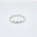 - D Shape Profile Plain Wedding Ring 18k Rose Gold