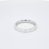 - Flat Court Profile Plain Wedding Ring 18k White Gold