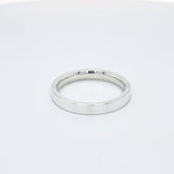 - Flat Court Profile Plain Wedding Ring 9k White Gold