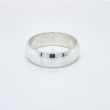 - Oval Profile Wedding Ring 9k White Gold