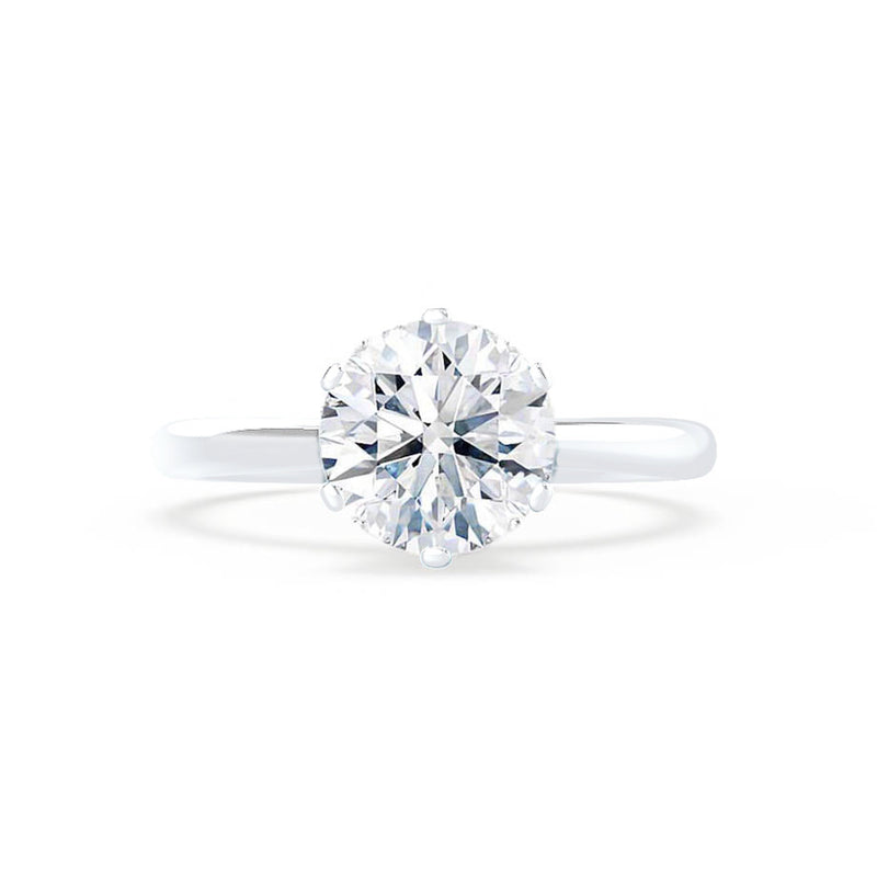 SERENITY - Outlet 0.50ct Mined Diamond 6 Claw Solitaire Engagement Ring Lily Arkwright
