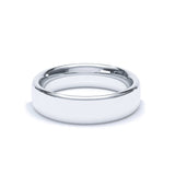- Oval Profile Wedding Ring 9k White Gold Wedding Bands Lily Arkwright