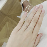 - Petite Plain Wedding Ring 18k Rose Gold