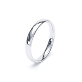 - Oval Profile Wedding Ring 9k White Gold Wedding Bands Lily Arkwright
