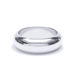 - D Shape Wedding Ring 9k White Gold Wedding Bands Lily Arkwright