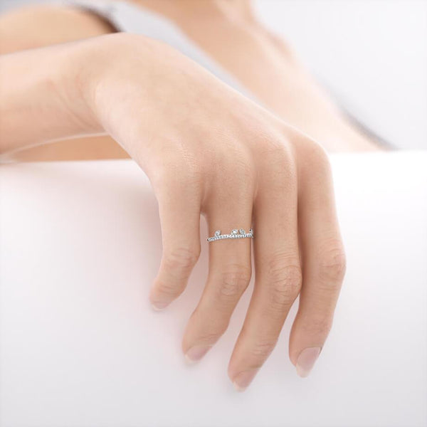 WILLOW - 18k White Gold Pavé Eternity Band Eternity Lily Arkwright